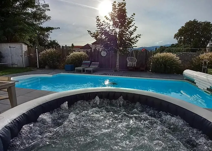 Villa Villa 4 chambres, piscine privée, spa, salle cinéma, proche ski et Colmar